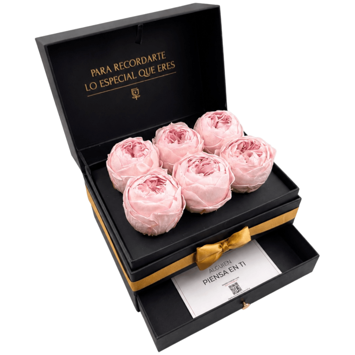 Cofret | 6 Peonias - arreglo de rosas - Rosata Floral
