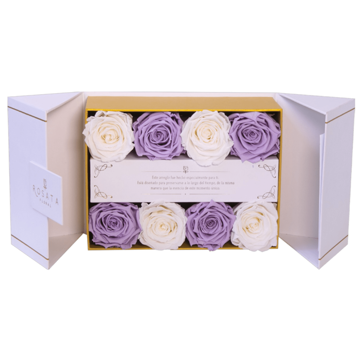 Everose White | 8 Rosas - arreglo de rosas - Rosata Floral