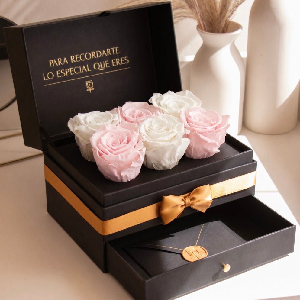 Cofret - 6 rosas - arreglo de rosas - Rosata Floral
