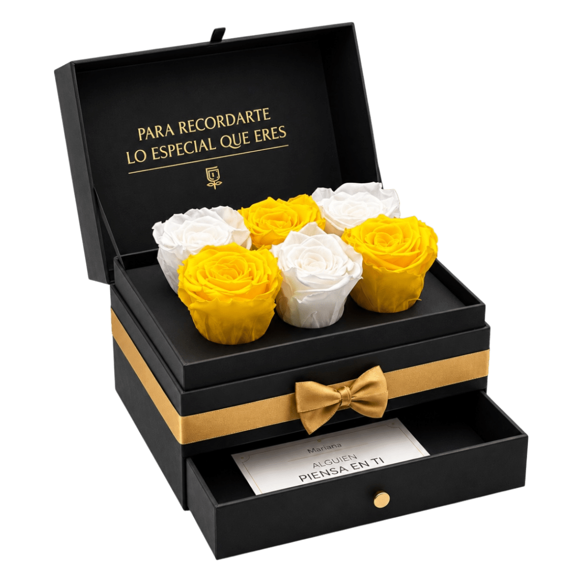 Cofret | 6 Rosas Amarillas - arreglo de rosas - Rosata Floral