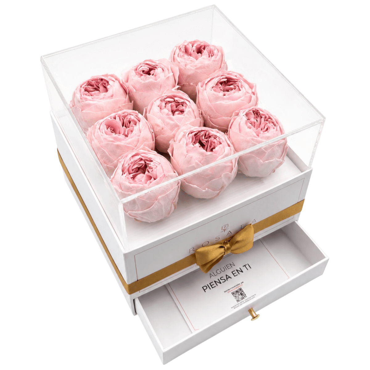Harmonia White | 9 Peonias - arreglo de rosas - Rosata Floral