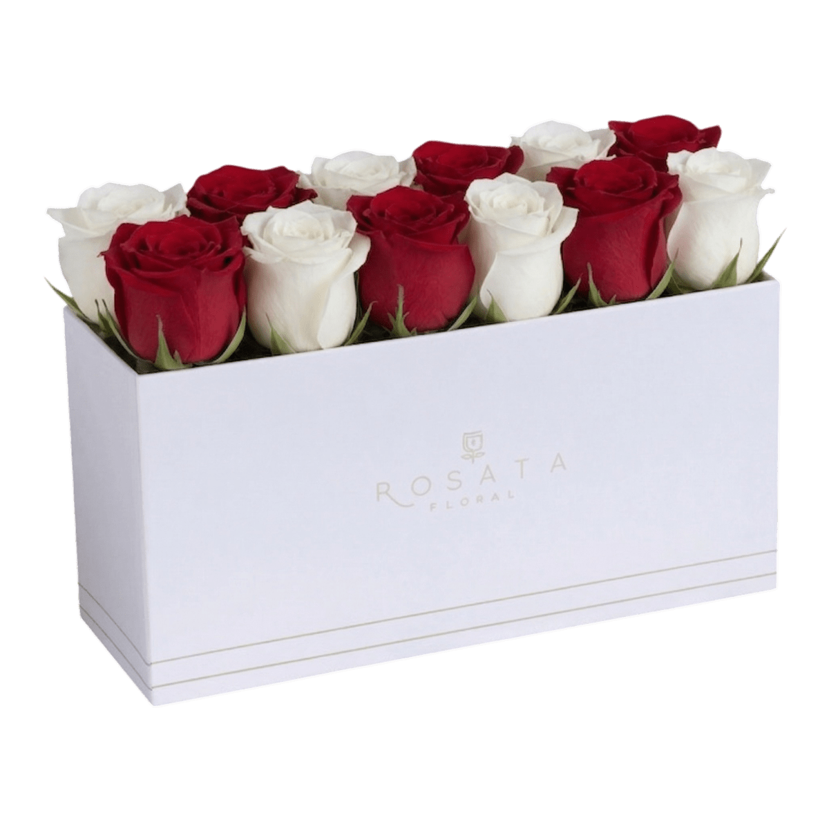 Bloom 12 White - arreglo de rosas - Rosata Floral