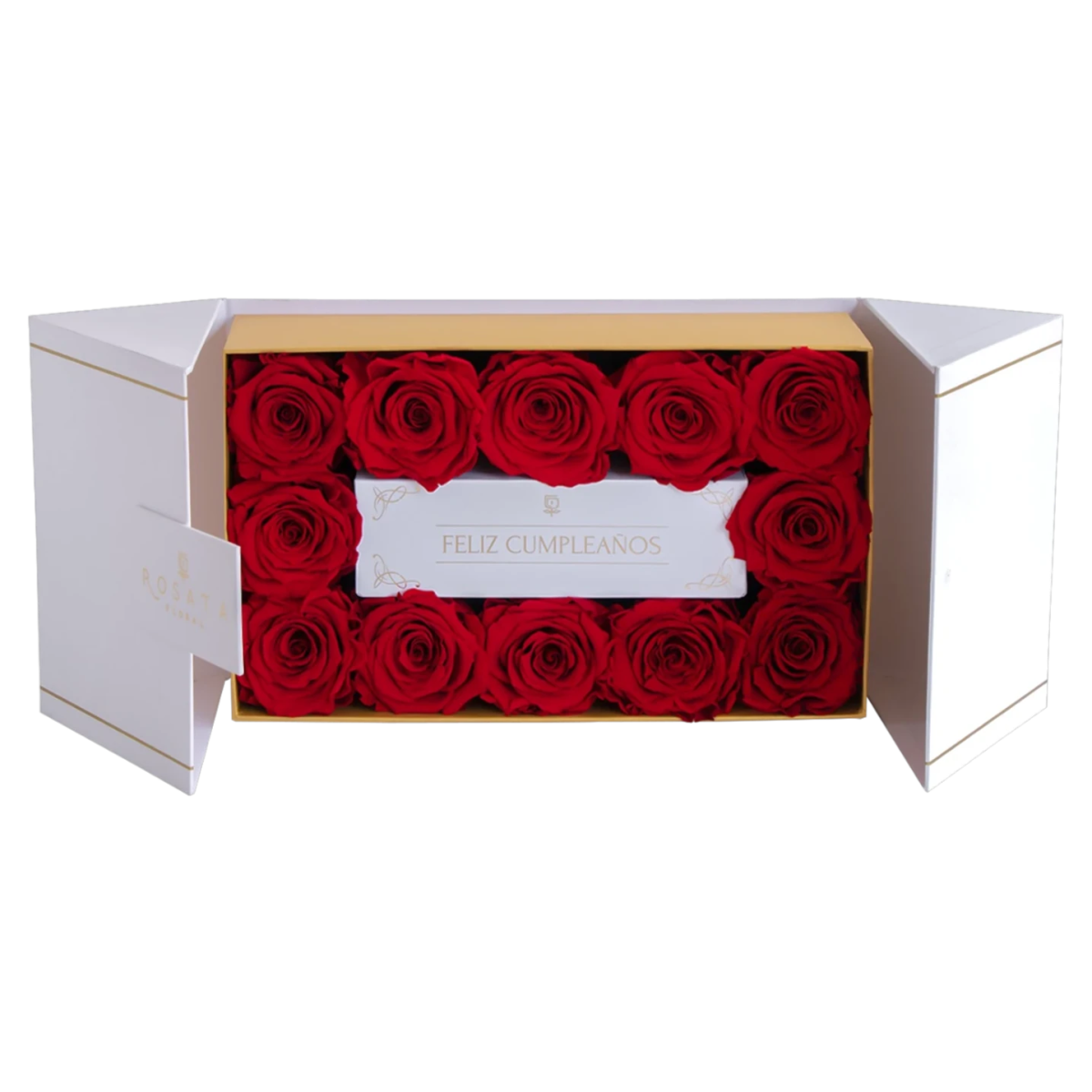 Everose 12 White - Cumpleaños - arreglo de rosas - Rosata Floral