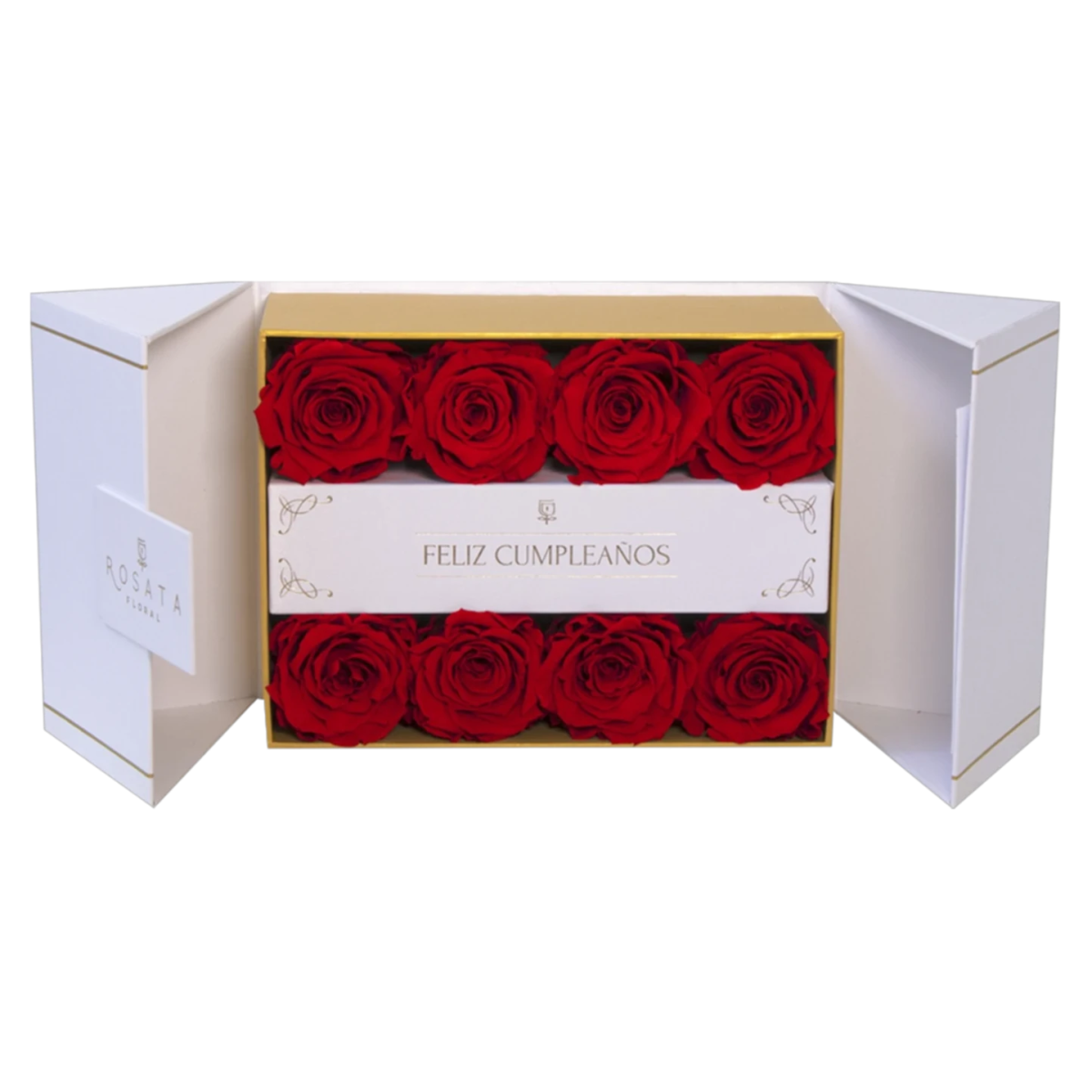 Everose 8 White - Cumpleaños - arreglo de rosas - Rosata Floral