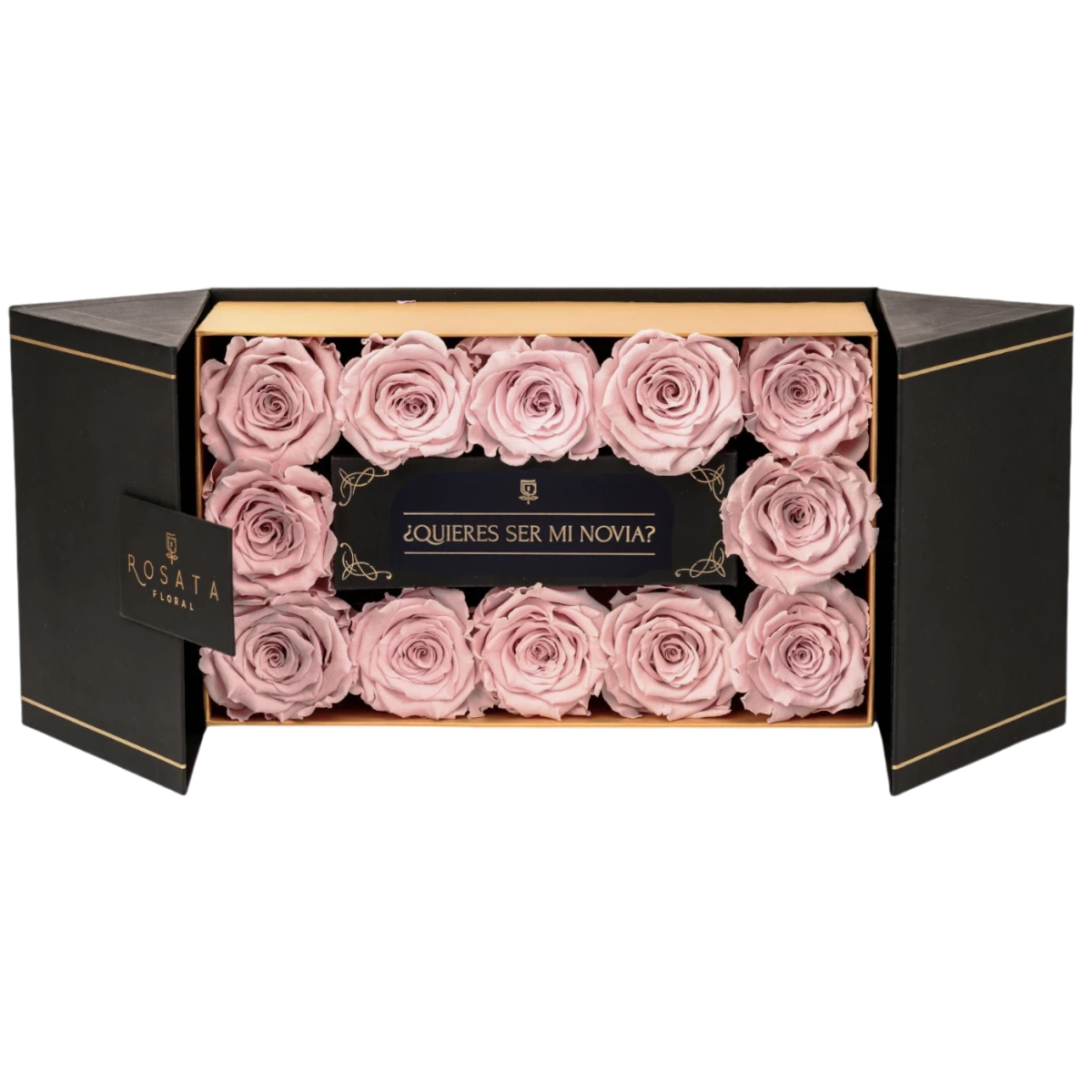 Everose 12 - ¿Quieres ser mi novia? - arreglo de rosas - Rosata Floral