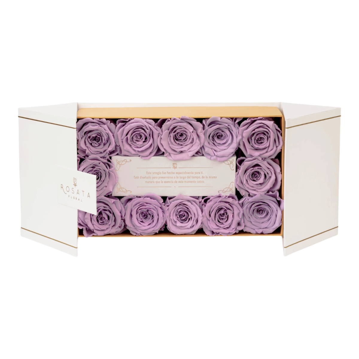 Everose 12 White - arreglo de rosas - Rosata Floral