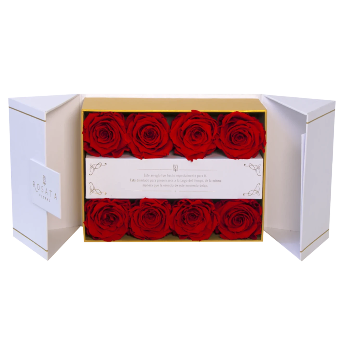 Everose 8 White - arreglo de rosas - Rosata Floral