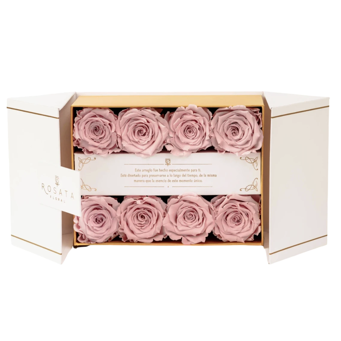 Everose 8 White Rosas - arreglo de rosas - Rosata Floral