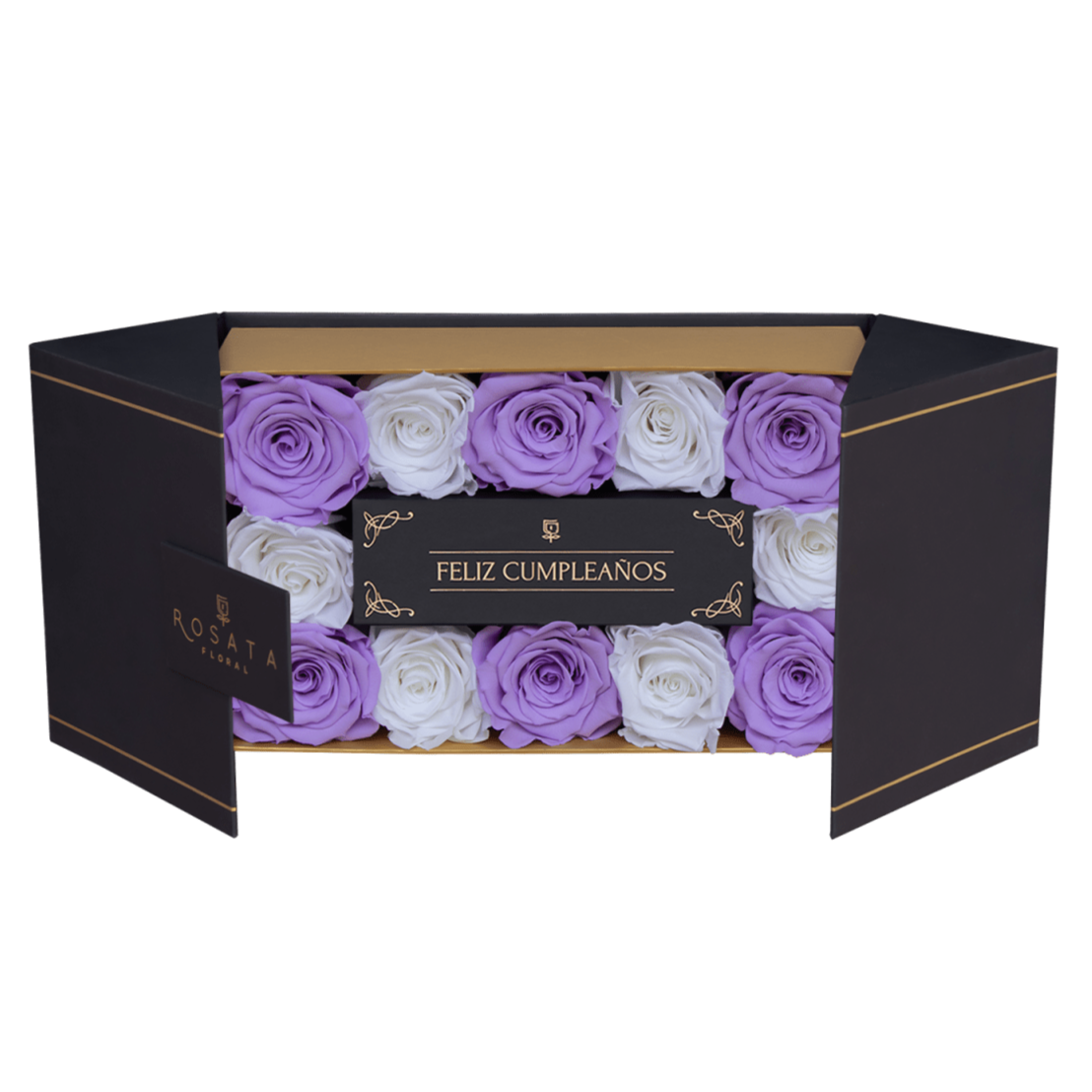 Everose 12 Feliz Cumpleaños - Nacional - arreglo de rosas - Rosata Floral