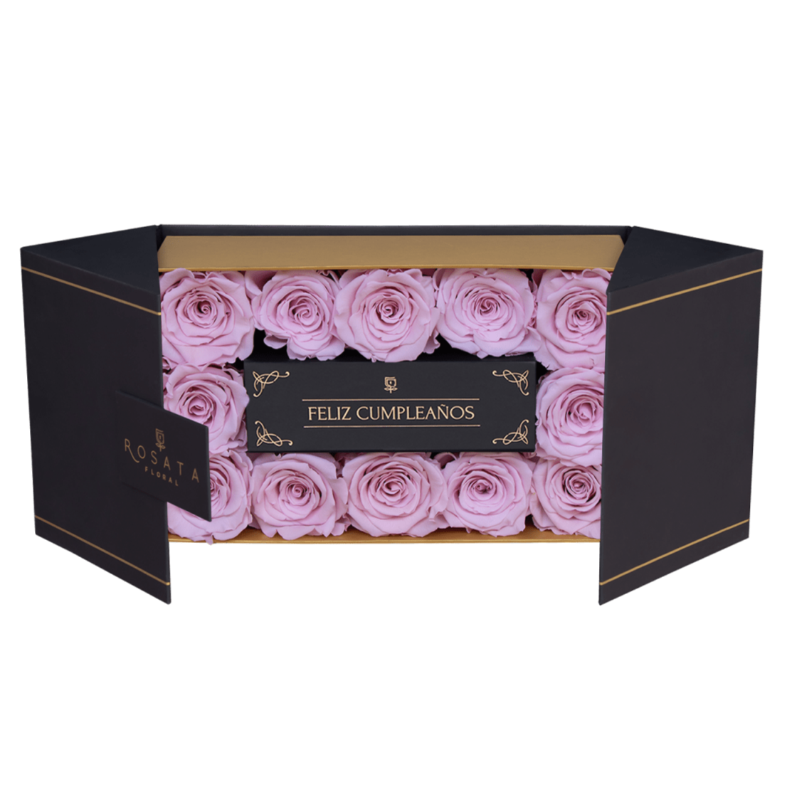 Everose 12 Feliz Cumpleaños - Nacional - arreglo de rosas - Rosata Floral