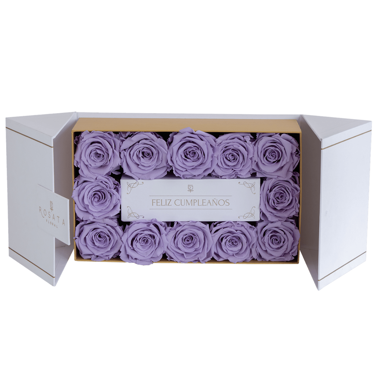Everose 12 White Cumpleaños - Nacional - arreglo de rosas - Rosata Floral
