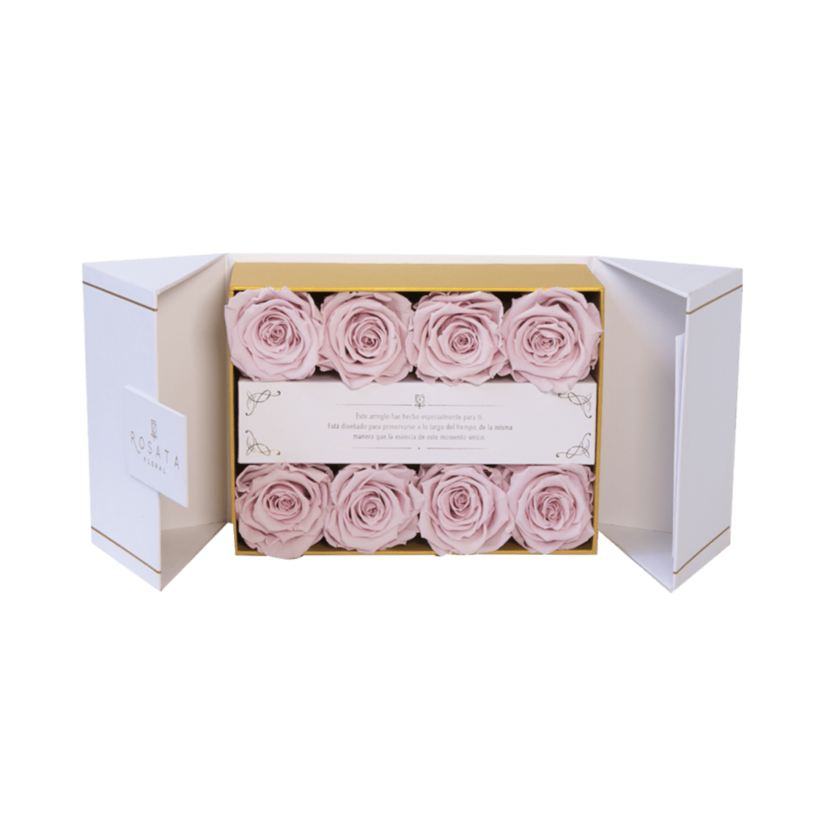 Everose White | 8 Rosas - arreglo de rosas - Rosata Floral