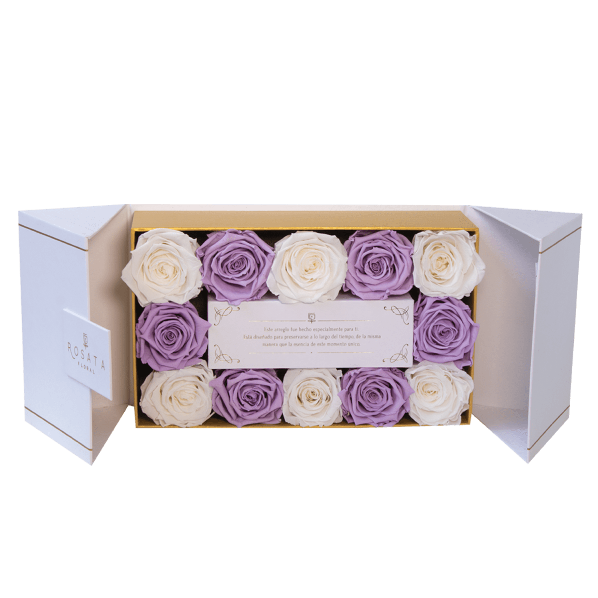 Everose White | 12 Rosas - arreglo de rosas - Rosata Floral