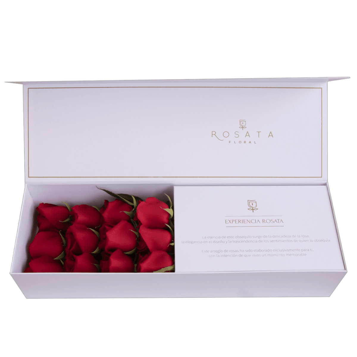Classic 12 White - arreglo de rosas - Rosata Floral