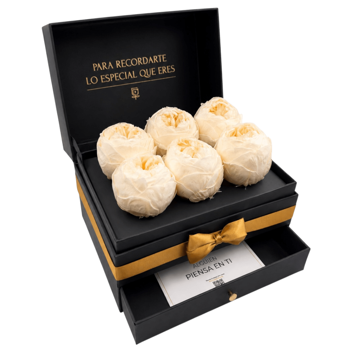 Cofret | 6 Peonias - arreglo de rosas - Rosata Floral