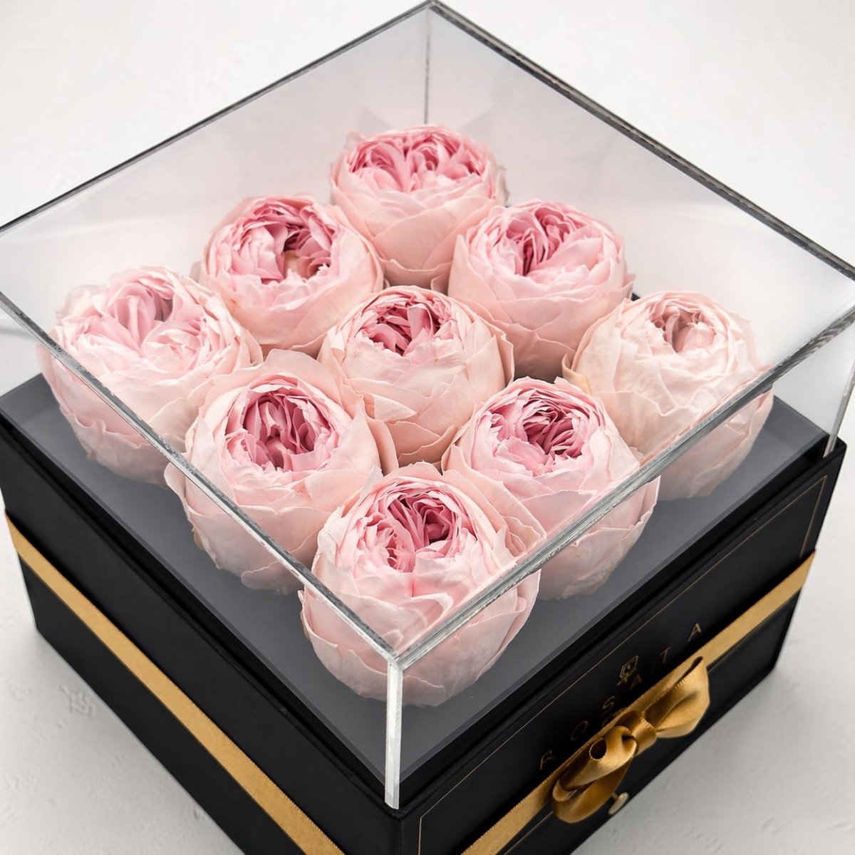 Harmonia - 9 Peonias con chocolates - arreglo de rosas - Rosata Floral
