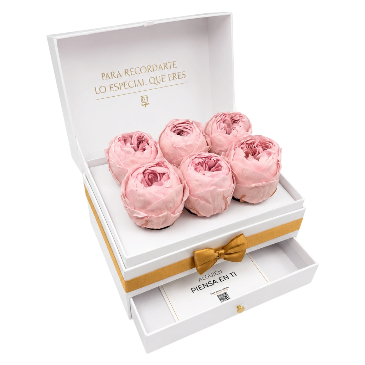 Cofret White | 6 Peonias