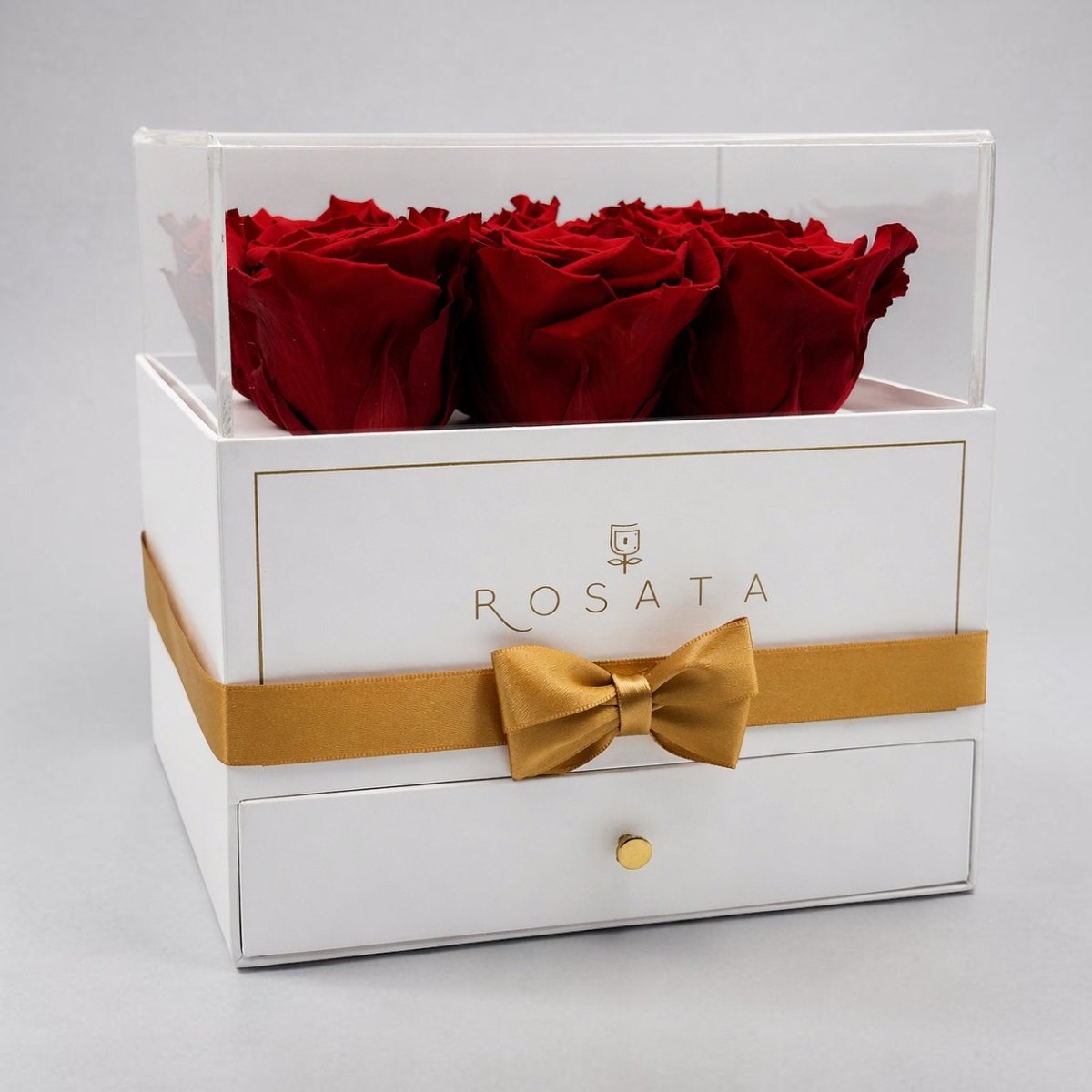 Harmonia White - 9 rosas con chocolates - arreglo de rosas - Rosata Floral