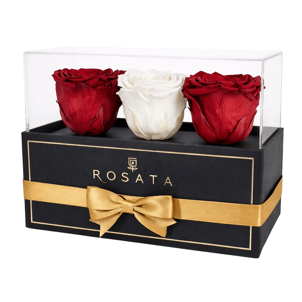 Harmonia 3 - Rojas y blancas - arreglo de rosas - Rosata Floral