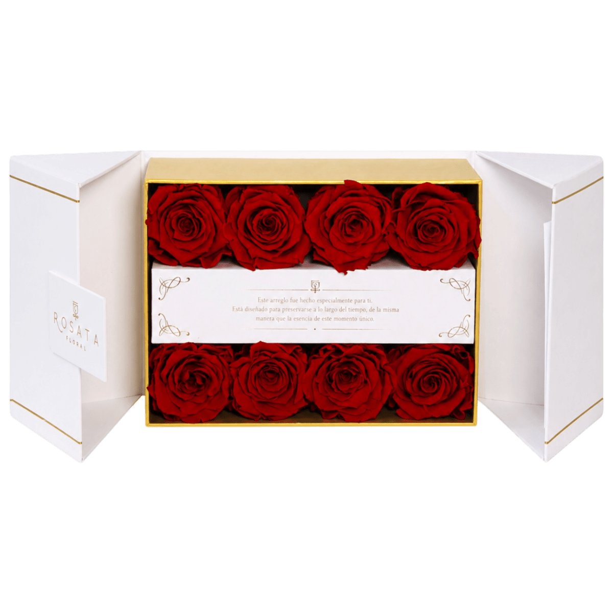 Everose White | 8 Rosas - arreglo de rosas - Rosata Floral