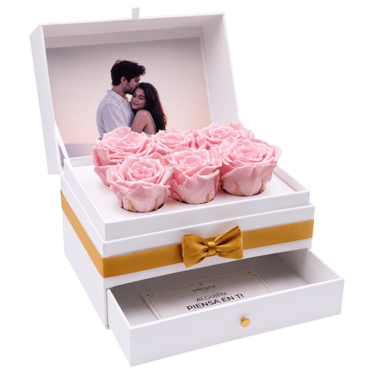 Cofret White | 6 Rosas - arreglo de rosas - Rosata Floral