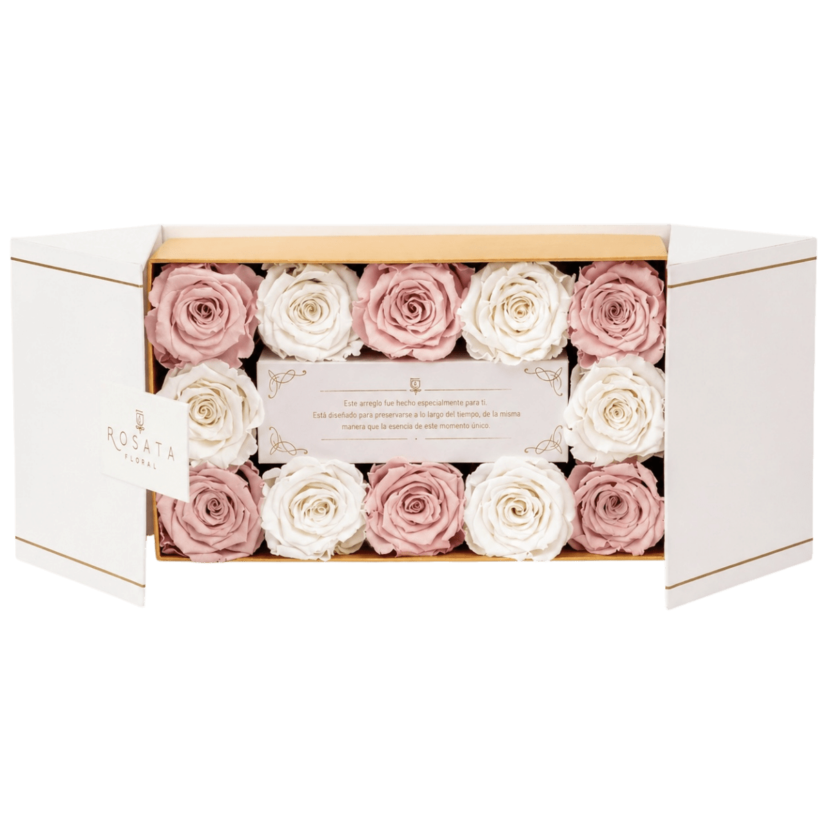 Everose 12 White - Rosas - arreglo de rosas - Rosata Floral