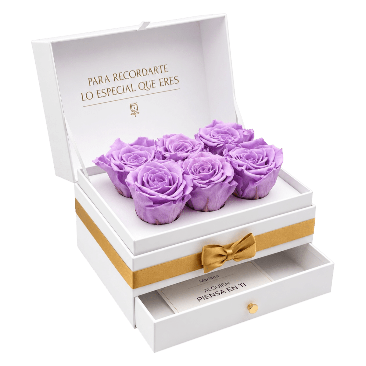 Cofret White | 6 Rosas - arreglo de rosas - Rosata Floral