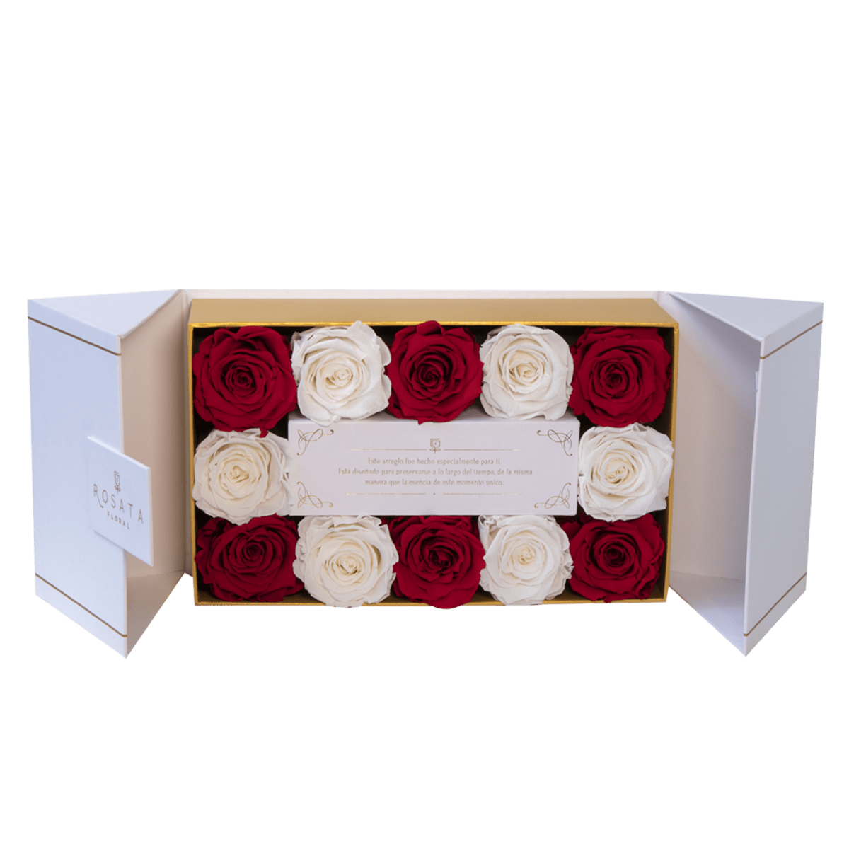 Everose White | 12 Rosas - arreglo de rosas - Rosata Floral