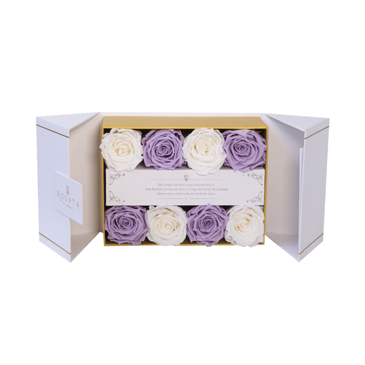 Everose White | 8 Rosas - arreglo de rosas - Rosata Floral