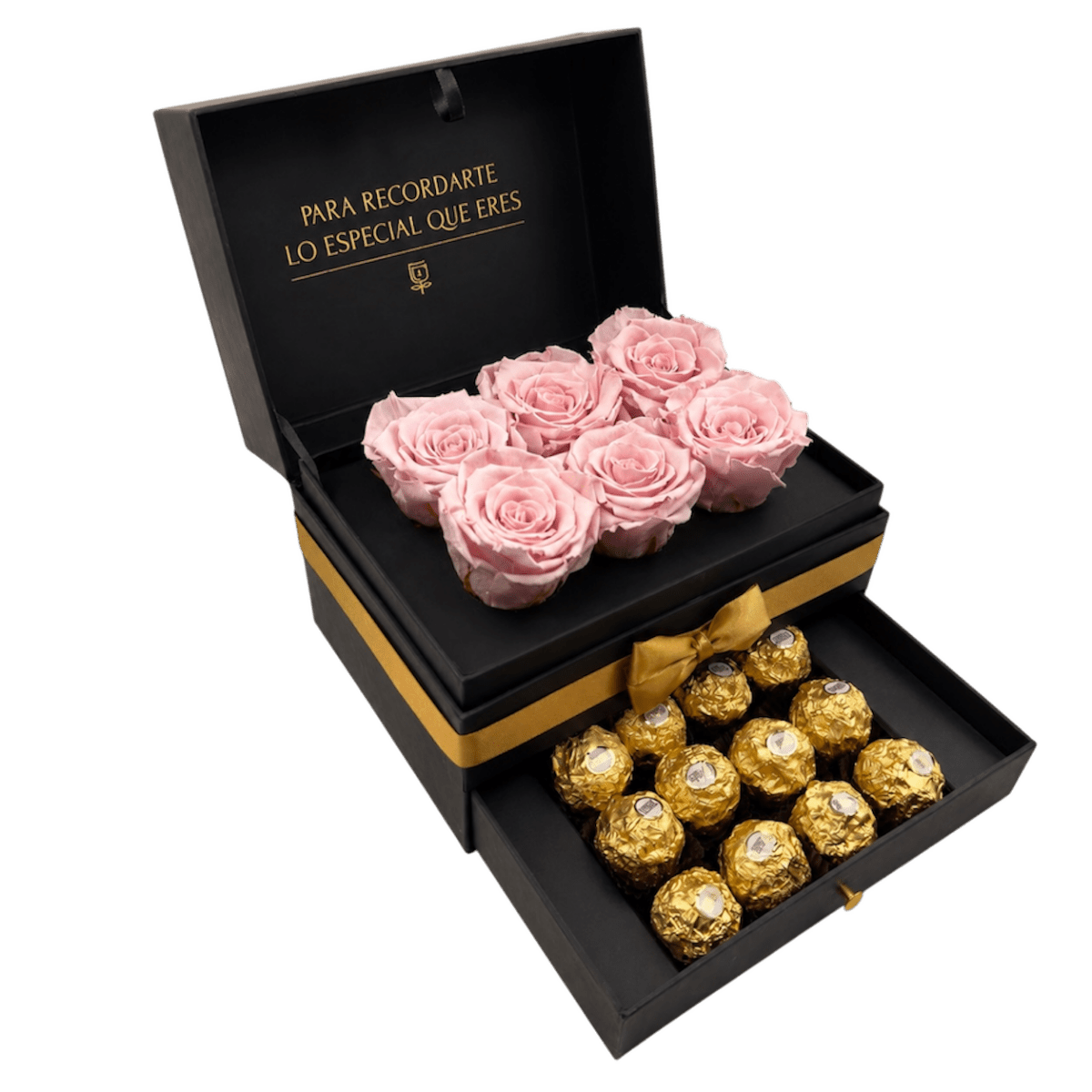 Cofret de rosas con chocolates - arreglo de rosas - Rosata Floral