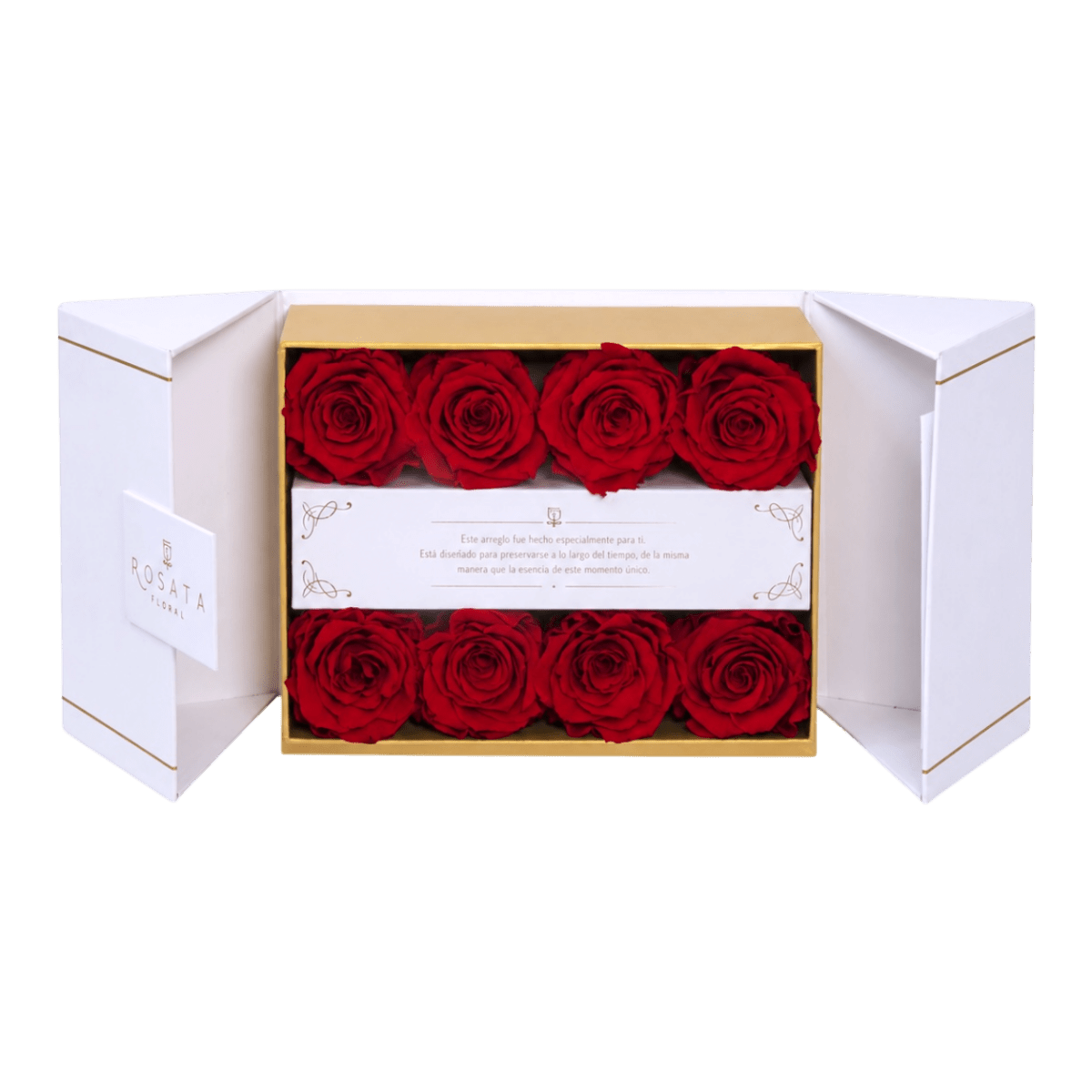 Everose White | 8 Rosas - arreglo de rosas - Rosata Floral