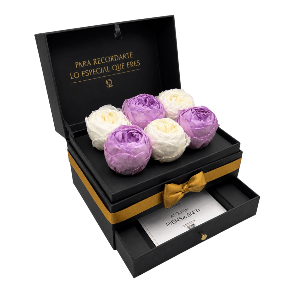 Cofret | 6 Peonias - arreglo de rosas - Rosata Floral