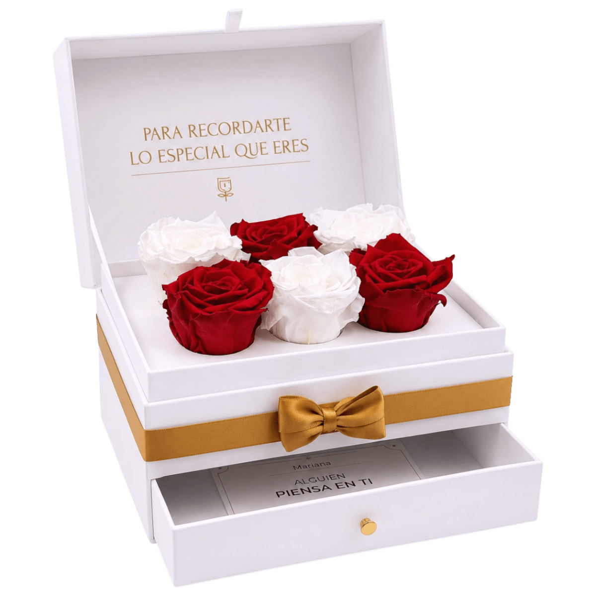 Cofret White | 6 Rosas - arreglo de rosas - Rosata Floral