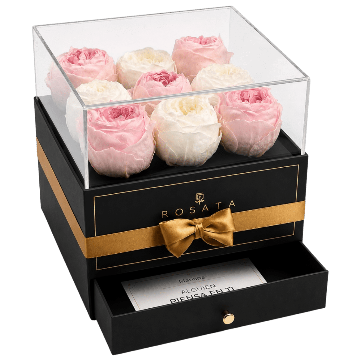 Harmonia | 9 Peonias - arreglo de rosas - Rosata Floral