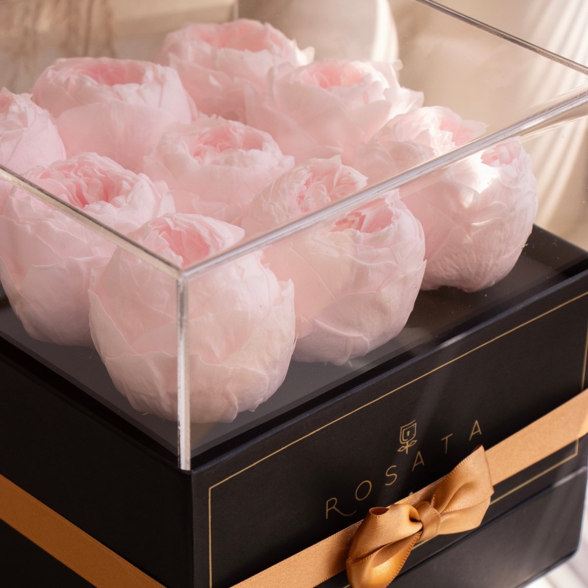 Harmonia - 9 Peonias eternas - arreglo de rosas - Rosata Floral