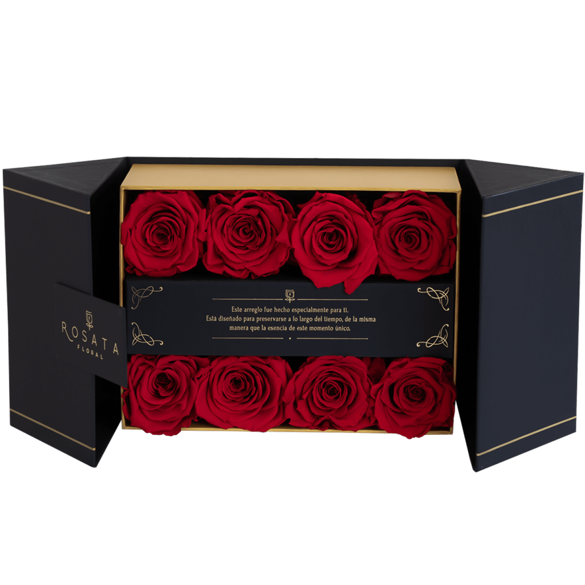 Everose - 8 rosas - arreglo de rosas - Rosata Floral