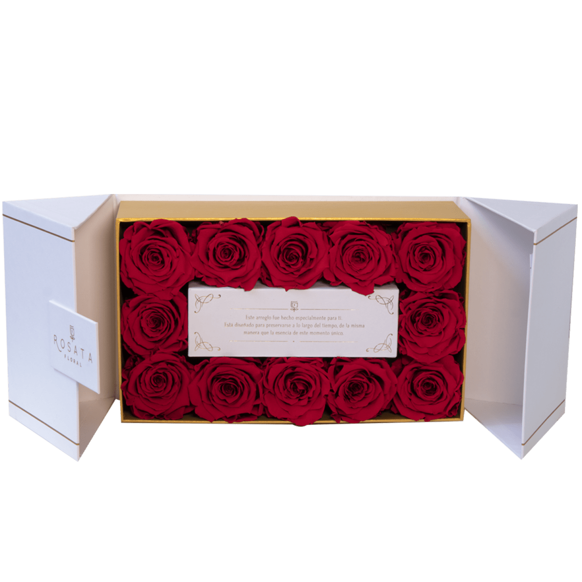 Everose White - 12 rosas - arreglo de rosas - Rosata Floral