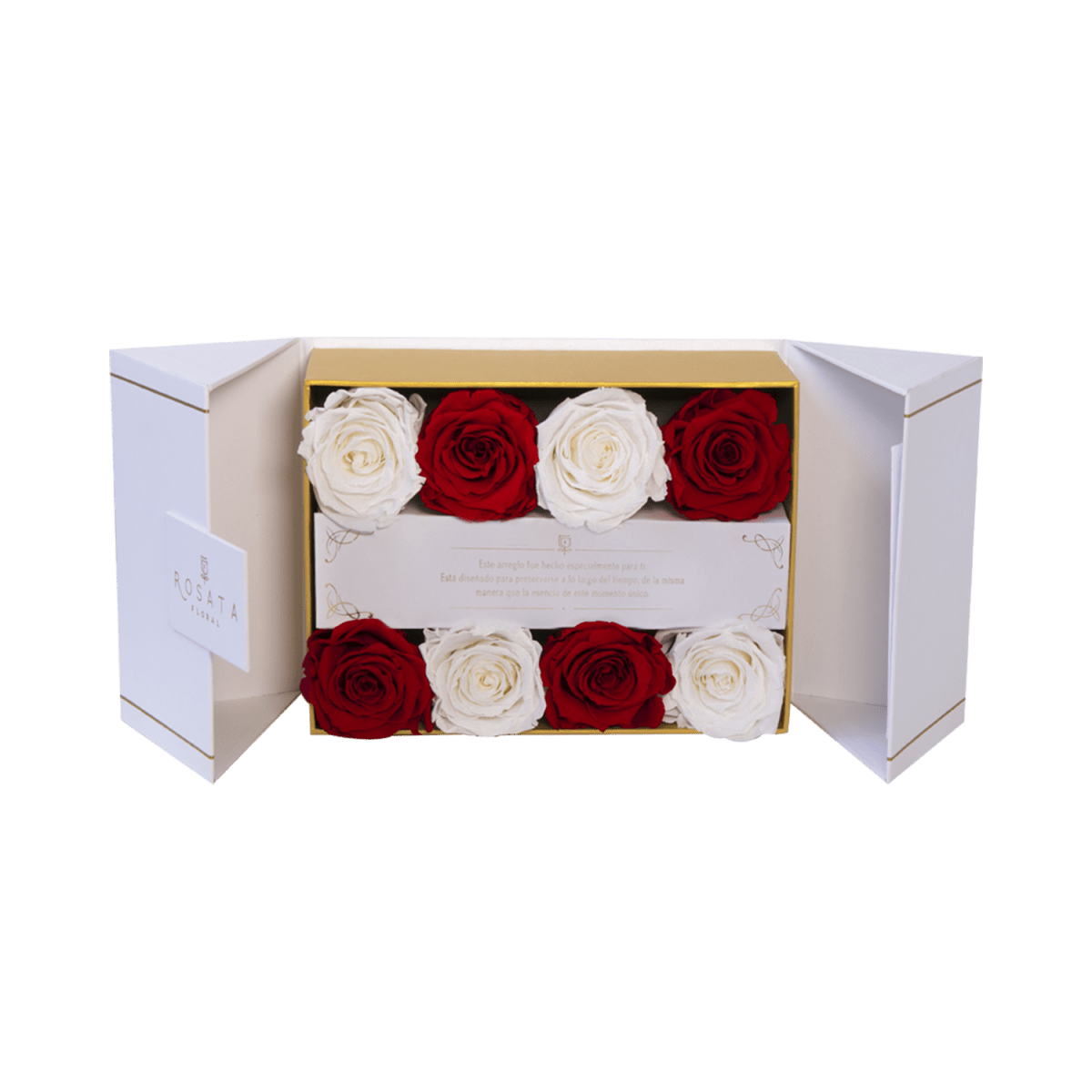 Everose White | 8 Rosas - arreglo de rosas - Rosata Floral