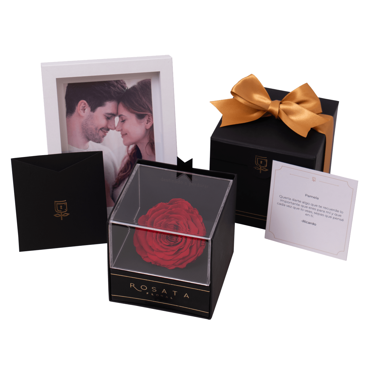 Everty con Marco - arreglo de rosas - Rosata Floral