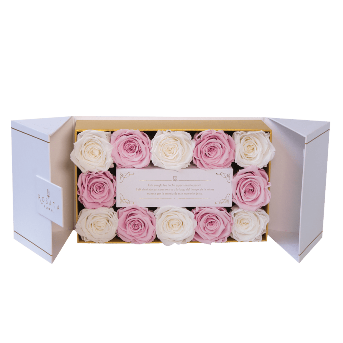 Everose White | 12 Rosas - arreglo de rosas - Rosata Floral
