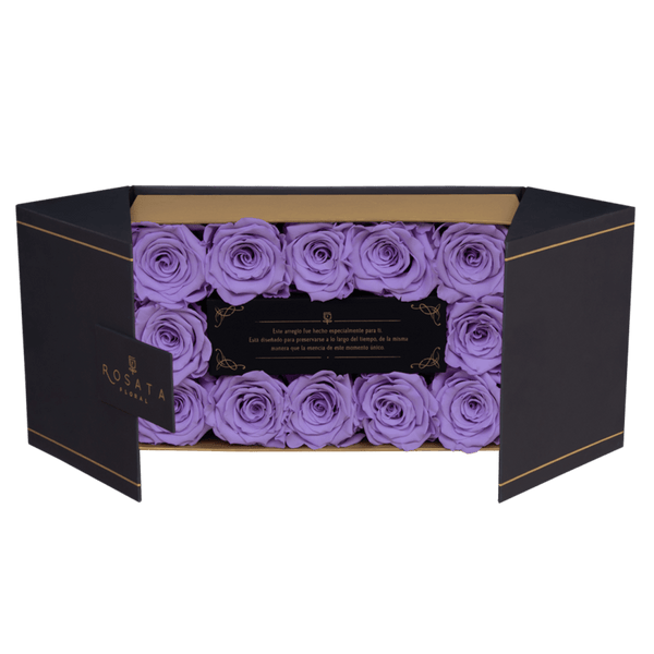 Everose 12 Lilas - arreglo de rosas - Rosata Floral