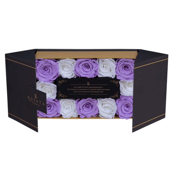Everose 12 Lilas - arreglo de rosas - Rosata Floral
