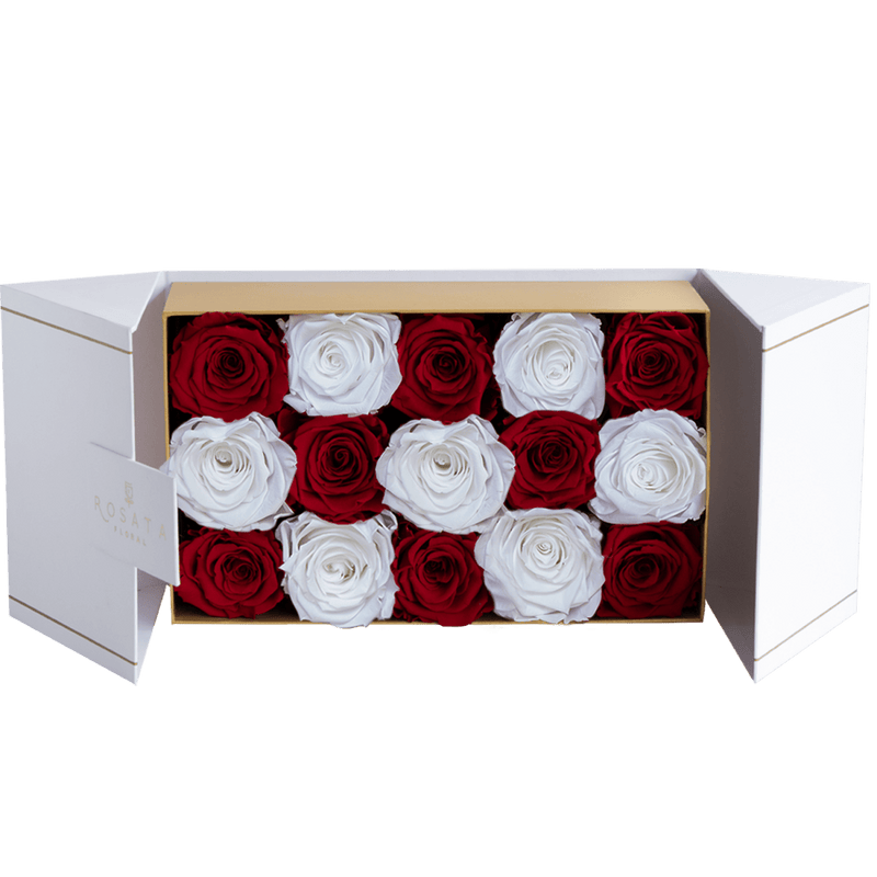 Everose 15 White - arreglo de rosas - Rosata Floral