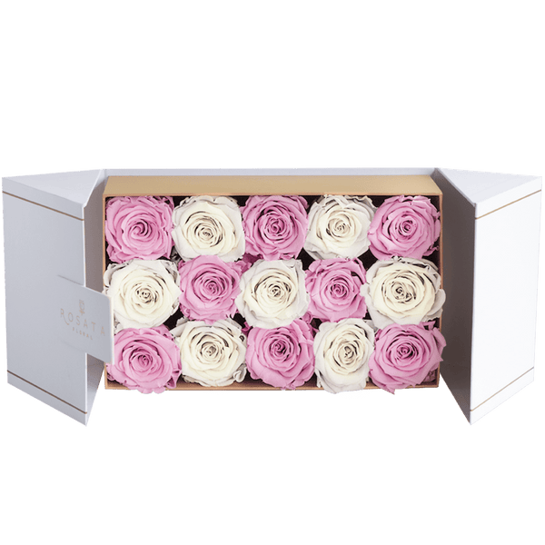 Everose 15 White Rosas - arreglo de rosas - Rosata Floral