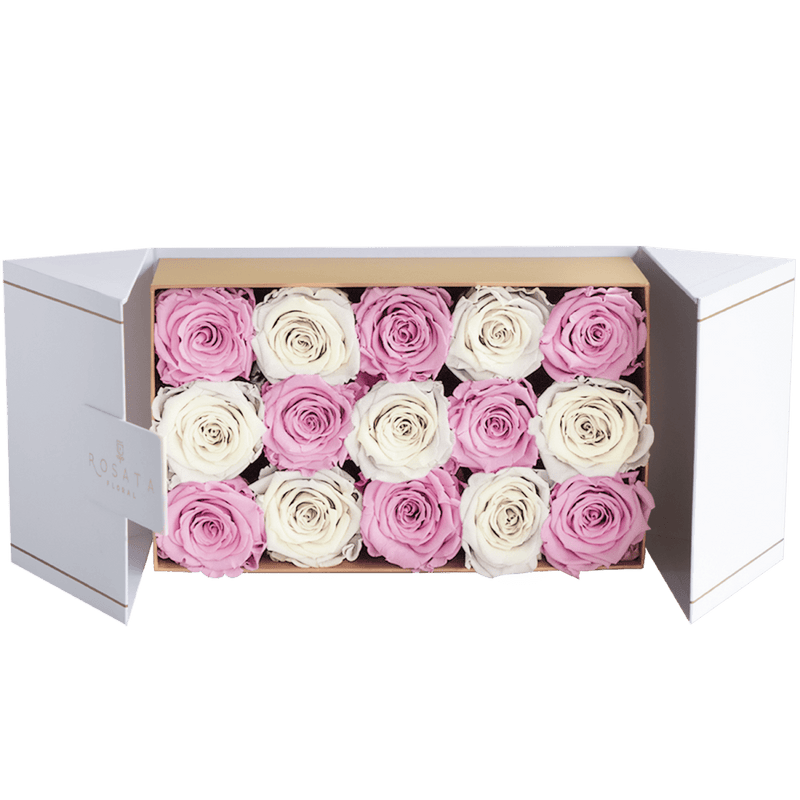 Everose 15 White Rosas - arreglo de rosas - Rosata Floral