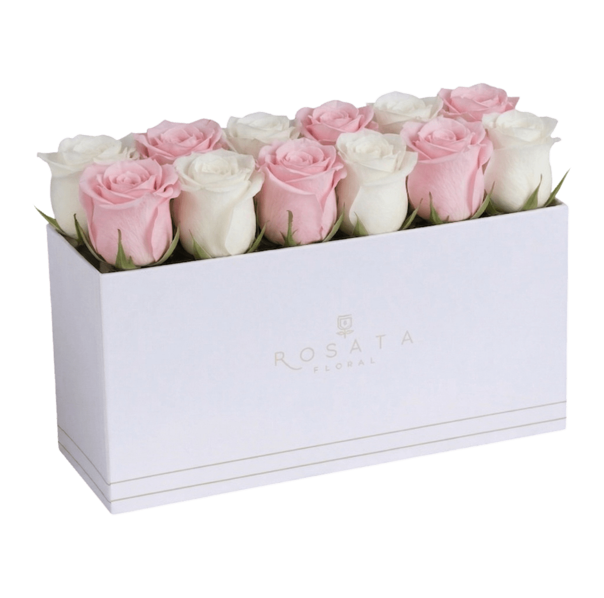 Bloom 12 White - arreglo de rosas - Rosata Floral