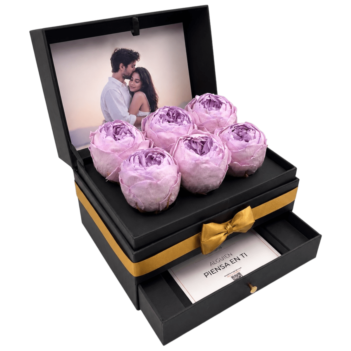 Cofret de peonias - arreglo de rosas - Rosata Floral