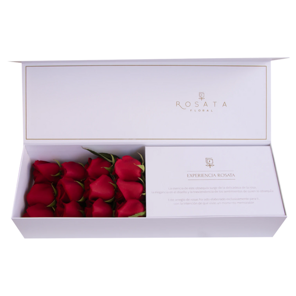 Classic 12 White - arreglo de rosas - Rosata Floral