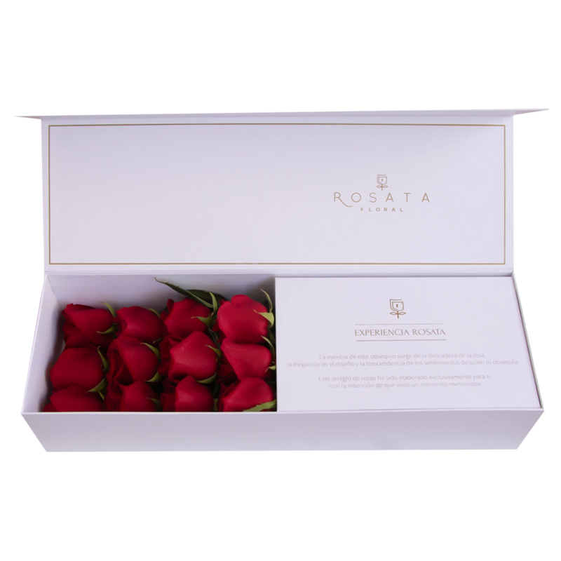 Classic 12 White - arreglo de rosas - Rosata Floral