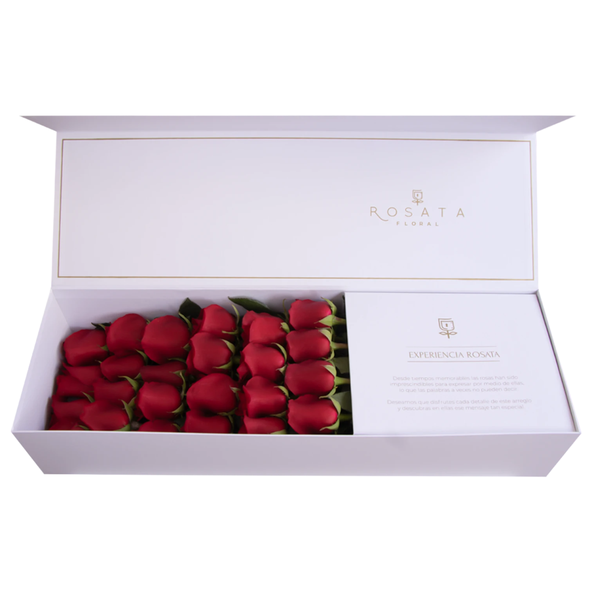 Classic 24 White - arreglo de rosas - Rosata Floral